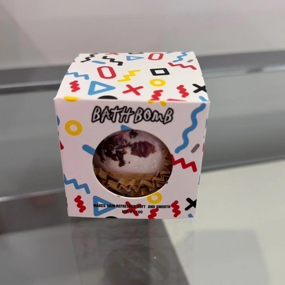 Happy Birthday Gift Set Soy Candle Travel Mug Bath Bomb Soap Mirror